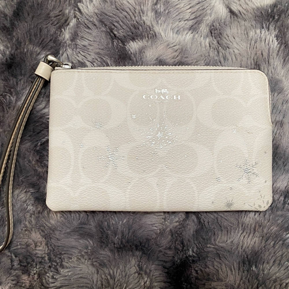 Coach Snow Flake Wristlet